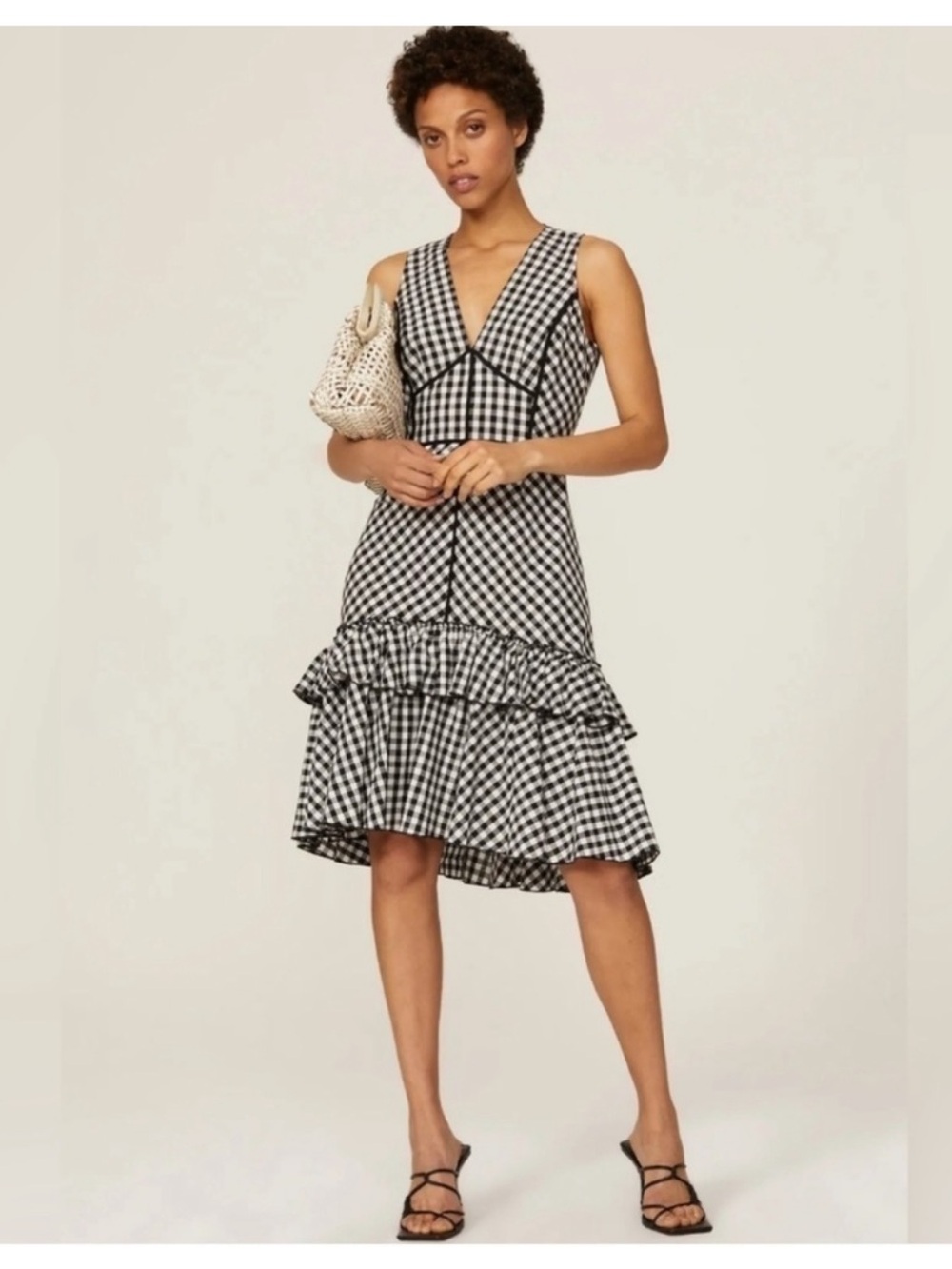 TOME Collective - Gingham Ruffle Hem Dress